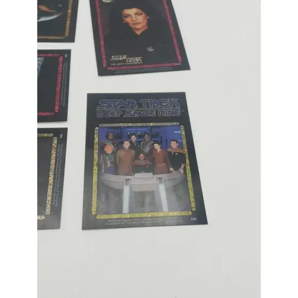1996 90s STAR TREK LOT OF 10 VENDING MACHINE STICKER PRISM PICARD SPACESHIP - Picture 2 of 10